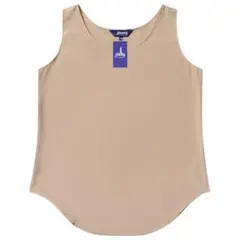 【新品タグ付き】jasmi SILK シルク混 ノースリーブ ブラウス Mサイズ