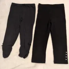 ブラックレギンス2点セット　95