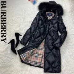 極美品♡Lサイズ♡高級ライン♡フォックス♡バーバリー キルティング ダウンコート