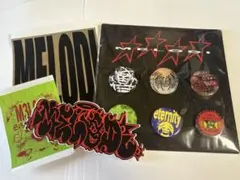 ec melodi 缶バッジ　ステッカー　セット