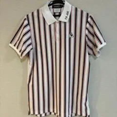 le coq sportif ストライプ ポロシャツ　Ｌサイズ