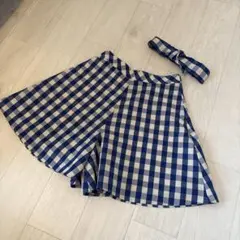 トゥービーバイアニエスベー　ギンガムチェック ショートパンツ