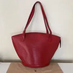 Louis Vuitton ルイヴィトン エピ サンジャック ショッピング 赤