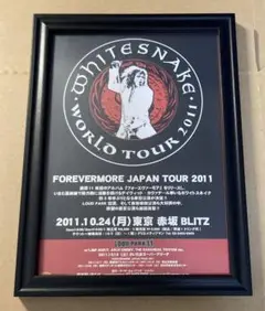 希少　Whitesnake 2011来日公演フライヤーB5サイズ