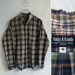 美品 Rough&Tumble パッチワーク チェックシャツ RANDT