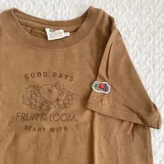 FRUIT OF THE LOOM Tシャツ ワンピース 120 ブラウン