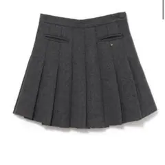 Mサイズ andmary Zoey pleats mini skirt gray