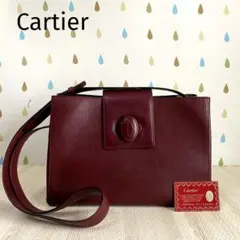 美品 Cartier カルティエ マストライン ターンロック ショルダー バッグ