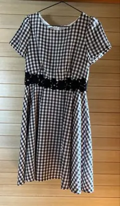 【美品】レッセパッセ　ギンガムワンピース
