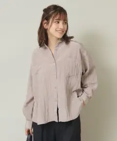 ITS'DEMO グレージュ 長袖シャツ
