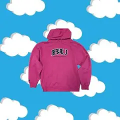 JANSPORT ドットロゴ パーカー ピンク M