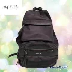 人気極美品✨ agnes b. アニエスベー✨ナイロン✨バックパック✨黒✨韓国