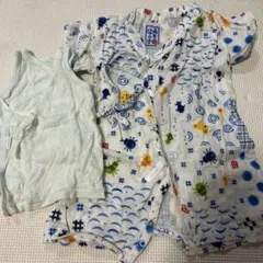 ミキハウス　短肌着　甚平　セット　50-60