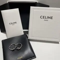 CELINE ノット スモールフープ / ロジウムフィニッシュ ブラス シルバー