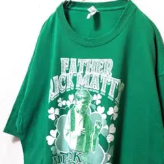 ジャージーズファザーリックマティ5KメモリアルランTシャツグリーン緑XL古着
