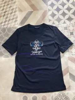 バレンザ★黒Tシャツ　フロントロゴ刺繍　サイズ38