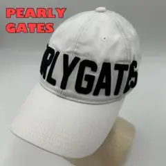 希少【PEARLY GATES】パーリーゲイツ ビッグロゴ キャップ ゴルフ