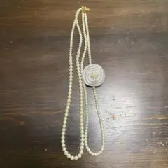 グリーンレーベル コサージュ付きネックレス