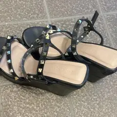 エスペランサ スタッズサンダル BLACK