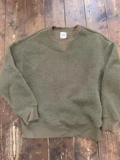 GAP フリース　スウェット　オリーブグリーン　M