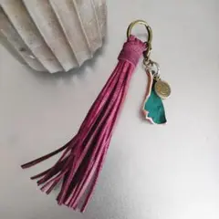 【SALE】レザータッセルキーホルダー