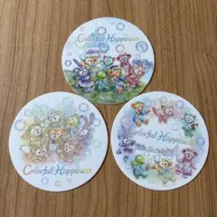 ディズニーシー　カラフルハピネス　コースター 3枚セット