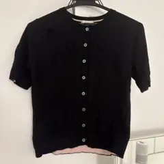Paul Smith ブラック 半袖カーディガン