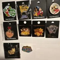 東京ディズニーランド　販売ピンバッジ10個セット Ｉ