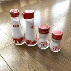 レトロなハイミー調味料ボトル　4点　味の素