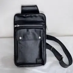 美品♪吉田カバン ポーター フリースタイル スリング ショルダーバッグ ブラック