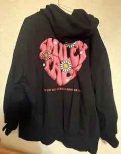レディース　ジップパーカー　ロゴ