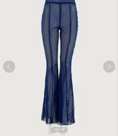 G.V.G.V. MESH FLARED PANTS ネイビー