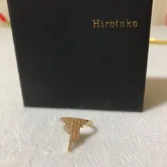 激レア Hirotaka ヒロタカ マンハッタン K10 ダイヤ リング ♯11