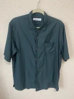 GREEN LABEL RELAXING 半袖シャツ ダークグリーン