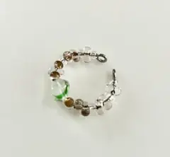 ハンドメイド イヤーカフ 花デザイン