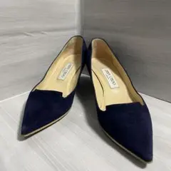 【即日配送】☆ジミーチュウ☆パンプス☆24cm☆ネイビー☆