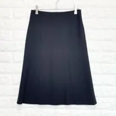 美品☆ダーマコレクション フレアスカート フォーマル 日本製 黒 P0452