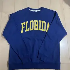 quash トレーナー　スウェット　FRORIDAブルー　Lサイズ