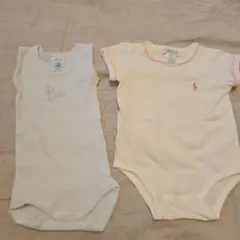 Petit BateauとRalph Laurenのベビー肌着セット　3m