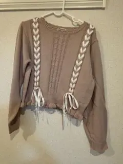axesfemme 編み込みニットセーター