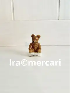 フェーブ　ヴィンテージテディベア　フェーヴ　フランス製　ミニチュア　置物　陶器