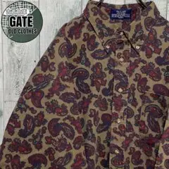 【※OLD STYLE】スタンリーブラッカー★ペイズリー 厚手長袖シャツ 希少物