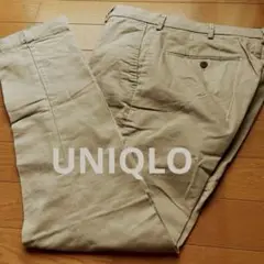 【UNIQLO】 ベージュ チノパン ウエスト79cm