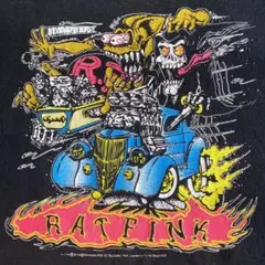 00s 初期 初頭 RAT FINK Ed Roth Tシャツ USA製 黒 M