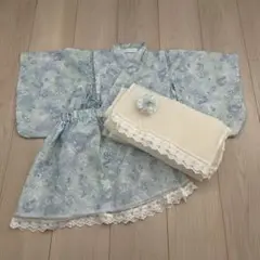 髪飾りおまけ付き セパレート 浴衣ドレス バースデイ 100