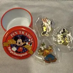 東京ディズニーランド ピン 3個入り缶
