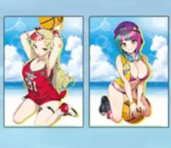 コミケ106シノマス&ドルウェブ クリアファイル2枚組 ヘリー&四季