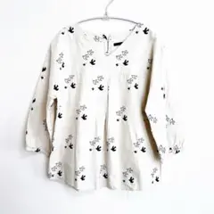 【 fanaka 】　鳥　刺繍　生成色　ブラウス　ナチュラル　ファナカ