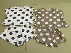 breeze ドット柄　セットアップ