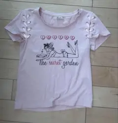 中古　美品　Tralala　ピンク　Tシャツ　半袖